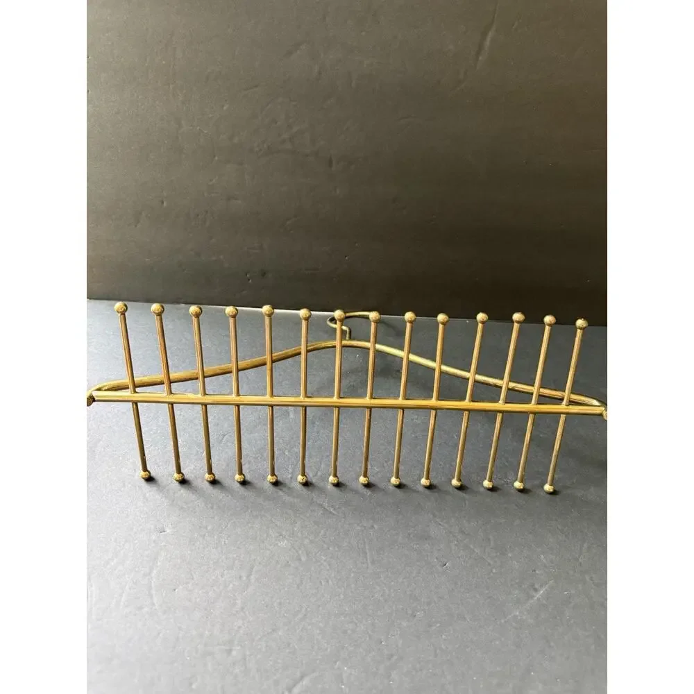 Vintage Brass Tie Belt Valet Hanger MCM Retro